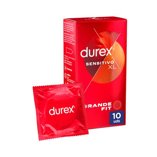 DUREX PRESERVATIVO INVISIBLE XL 10U