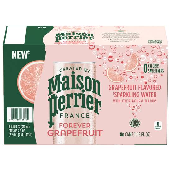 Maison Perrier Flavored Sparkling Water (8 pack, 11.15 fl oz) (forever grapefruit)