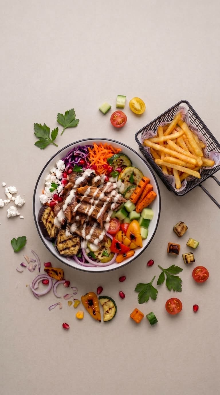 Berliner Bowl 🍟🥗 (Servi avec Frites Maison)