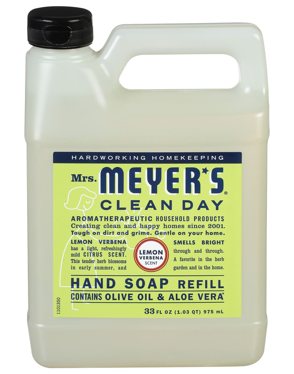 Mrs. Meyer’s Clean Day Hand Soap Refill, Lemon Verbena (33 fl oz)