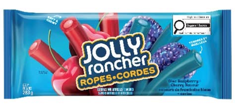 Jolly Rancher Ropes Chewy Candy, Blue Raspberry-Cherry (283 g)