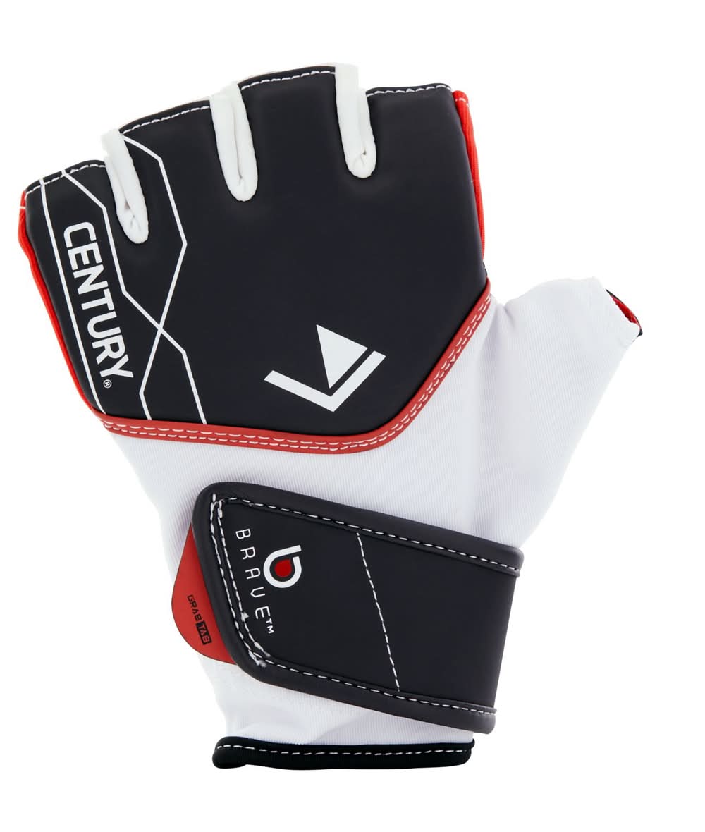 Century BRAVE Men's Gel Gloves (Black/White/Red, L/XL)