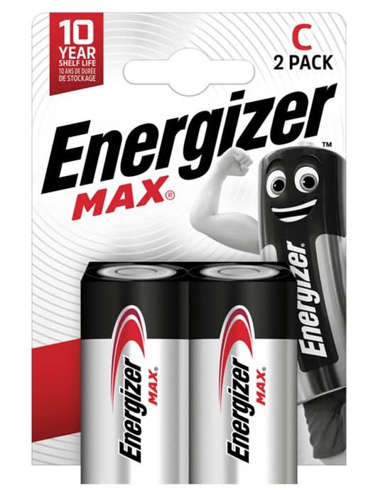 Energizer Max C Batteries 2 pack