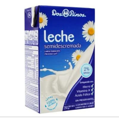 Leche Dos Pinos Semidescremada 250 ml