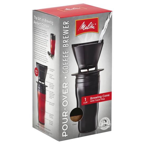 Melitta Pour-Over Coffee Brewer With Travel Mug