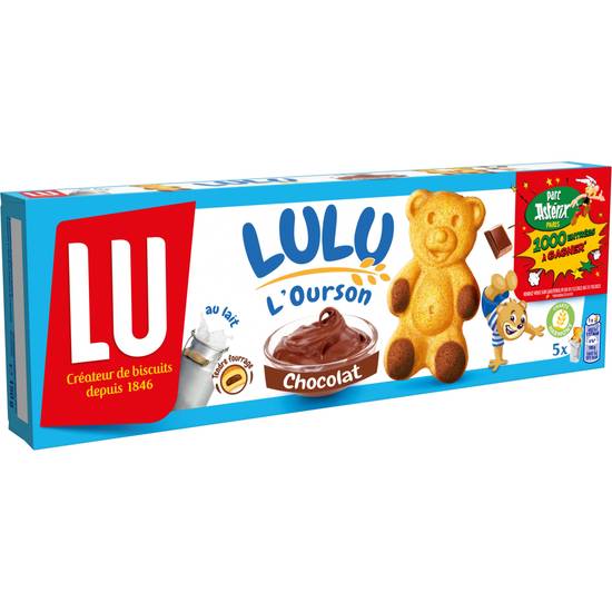 Lu - Lulu l'ourson gâteaux moelleux fourrés au chocolat (5 ct)