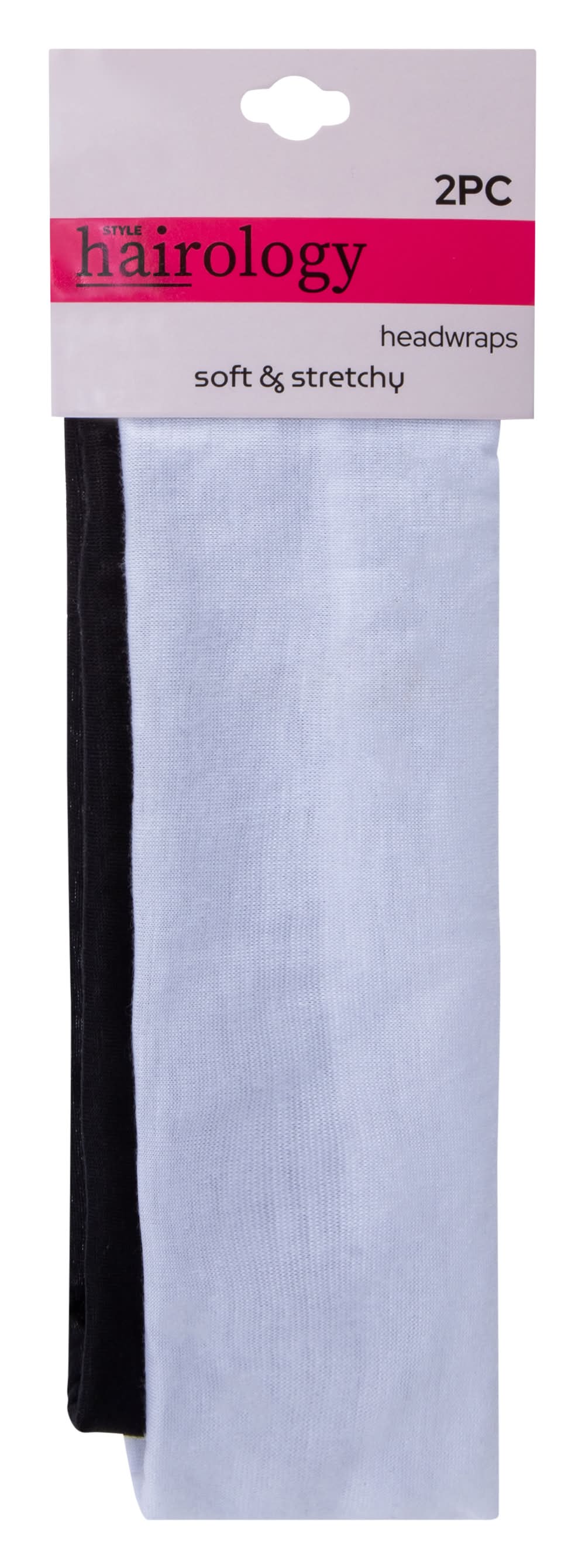 Soft & Stretchy Headwraps 2-Count White