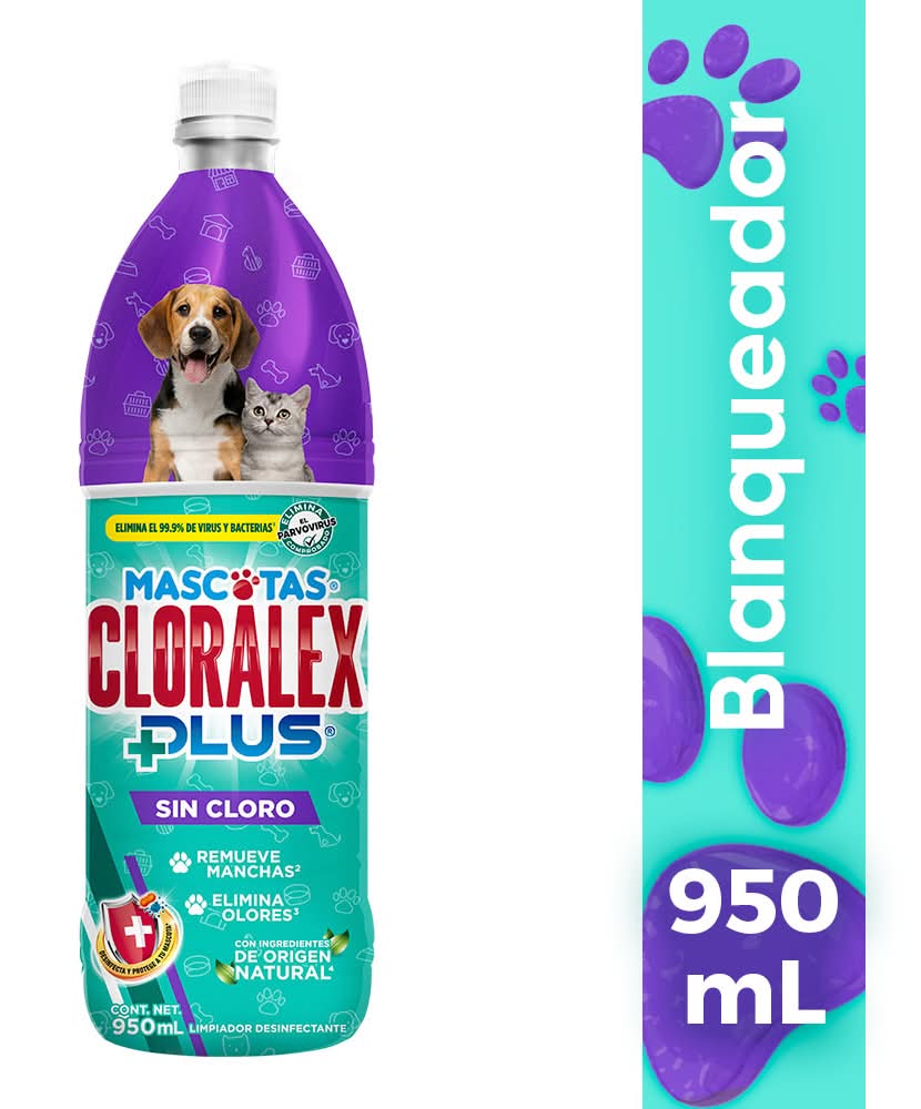 Cloralex · Limpiador mascotas eliminador de olores (950 ml)