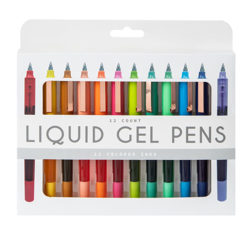 Liquid Gel Pens 12-Count