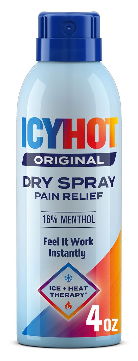 Icy Hot Original Pain Relieving Dry Spray (4 oz)