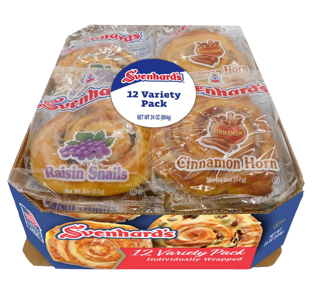 Svenhards Cinnamon & Raisin Variety Pack (12 ct, 2 oz)