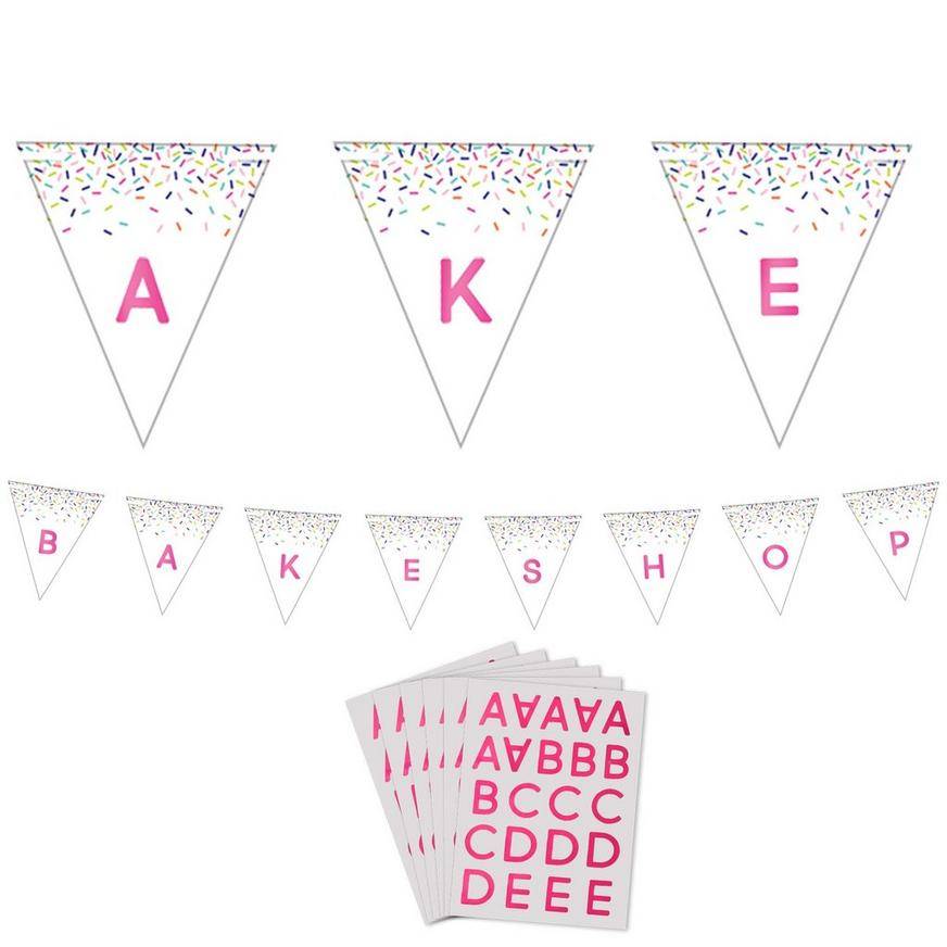 Colorful Sprinkles Pennant Banner Kit