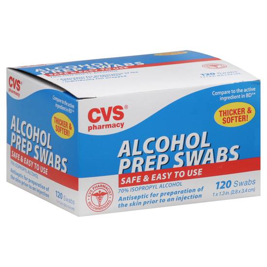 Cvs Alcohol Prep Swabs (120 ct)