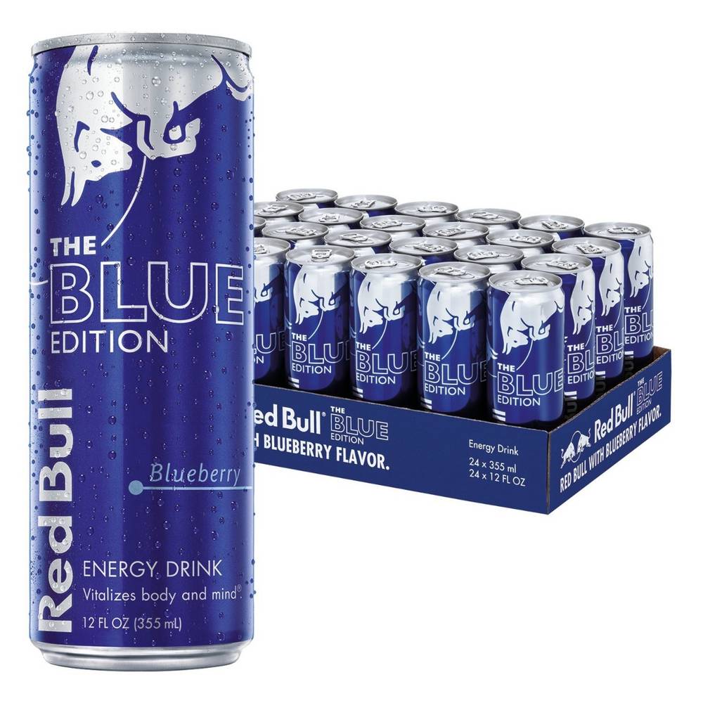 Red Bull - Blueberry Blue Edition Energy Drink - 24/12 oz (1X24|Case of 1)