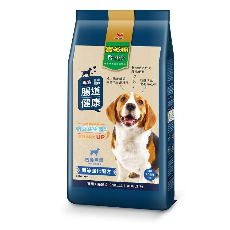 寶多福健康犬餐熟齡犬專用配方3.5Kg#103701