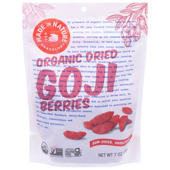 Made in Nature Fully Charged Organic Dried Goji Berries