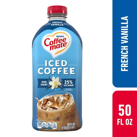 Coffee Mate Iced Coffee, Non Dairy Coffee Drink (50 fl oz) (french vanilla)