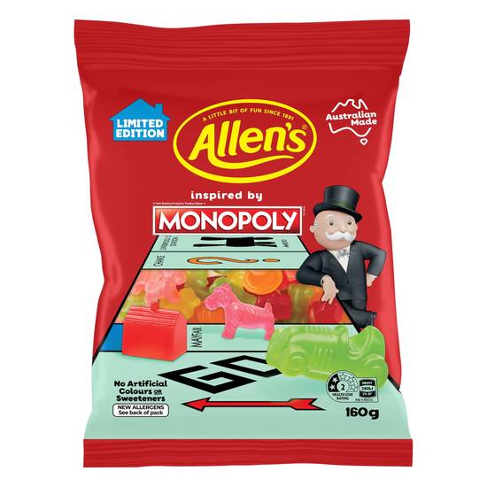 Allen's Inspired by Monopoly 160g SAVE $2