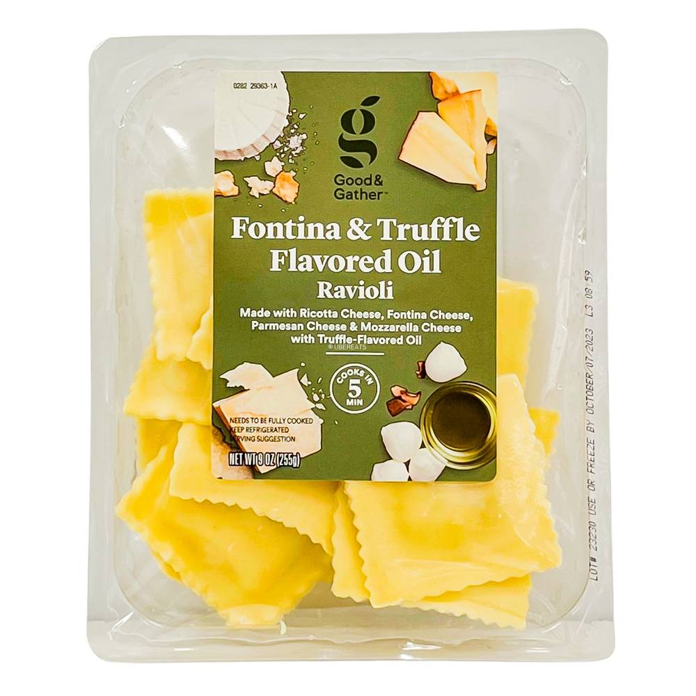 Fontina & Truffle Flavored Oil Ravioli - 9oz - Good & Gather™