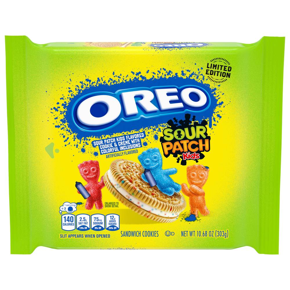 Oreo Sour Patch Kids Sandwich Cookies (vanilla)