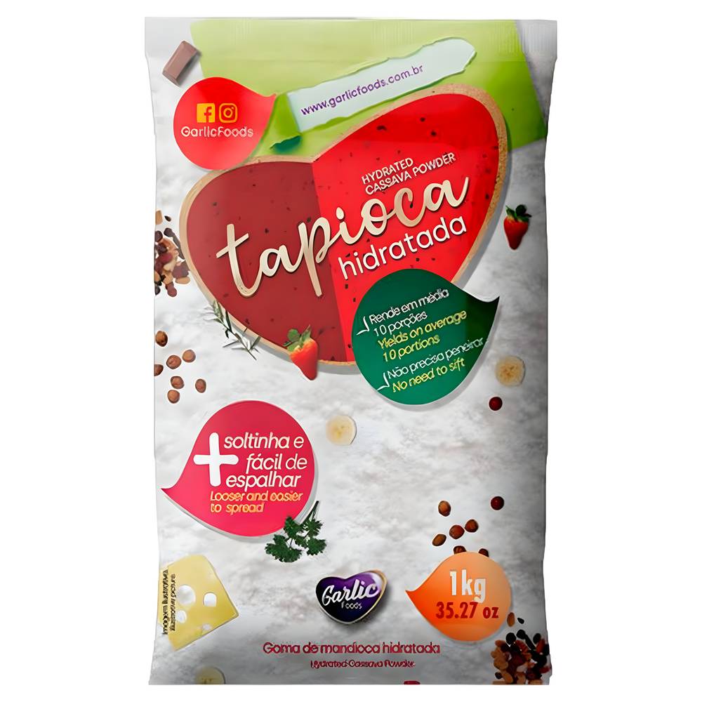 Garlic foods tapioca hidratada