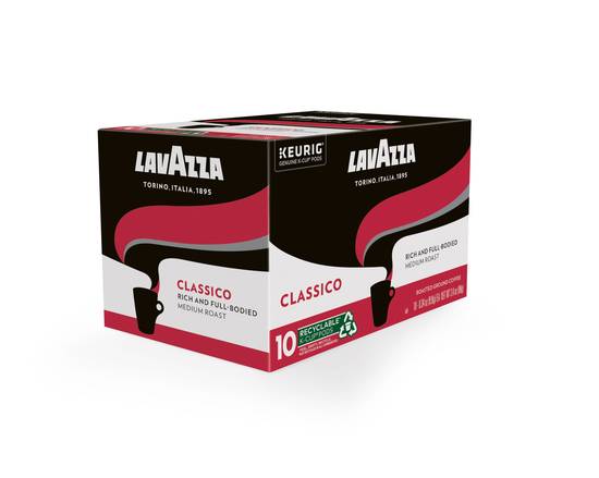 Lavazza Classico Medium Roast Coffee K-Cup Pods, 10 CT