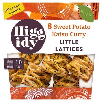 Higgidy 8 Sweet Potato Katsu Curry Little Lattices (140g)