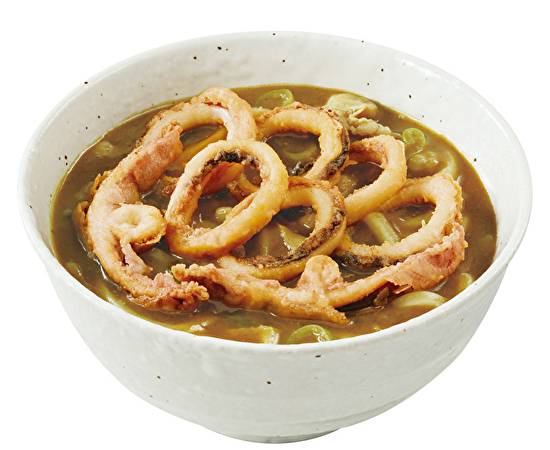 イカカレーうどん Curry udon with Squid