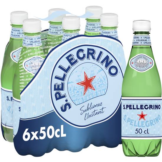 S.pellegrino - Eau minérale naturelle gazeuse (6 pièces, 500 ml)