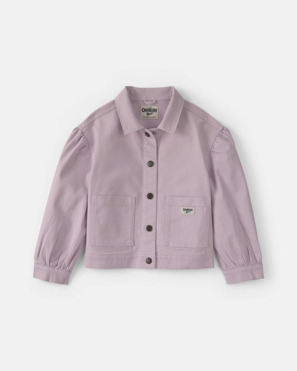 Girls Twill Bomber Jacket - Purple - 10