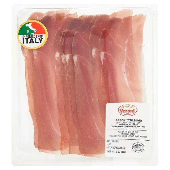 Veroni Speck Italiano Pre-Sliced (3 oz)