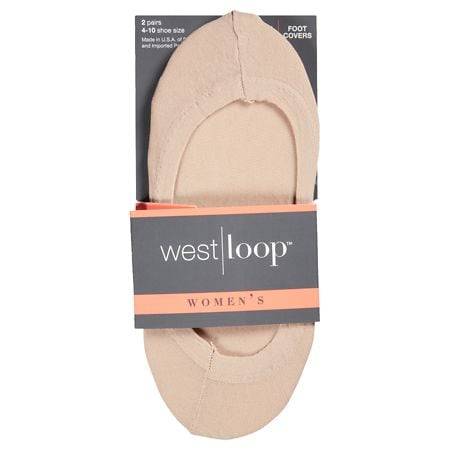 West Loop Basic Sheer Nylon Foot Covers (beige)