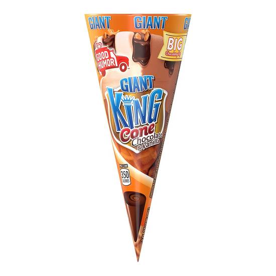 Good Humor King Ice Cream Cone Vanilla & Chocolate Ice Cream