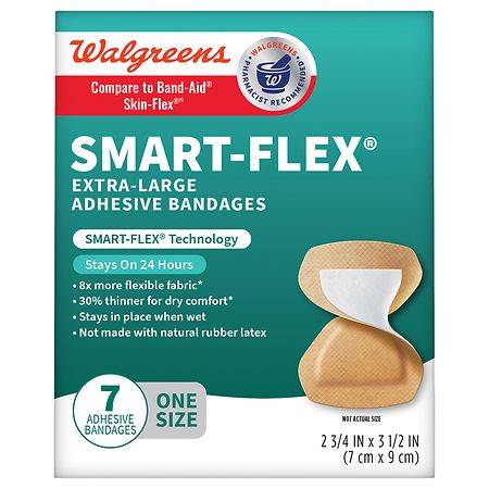 Walgreens Smart-Flex Adhesive Bandages X-Large