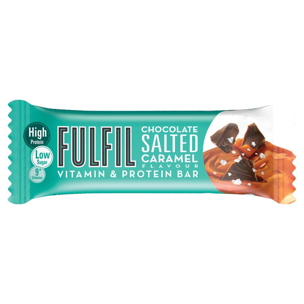FULFIL Chocolate Salted Caramel Vitamin & Protein Bar Snack 40g