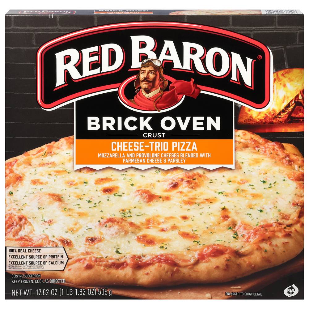 Red Baron Brick Oven Crust Cheese-Trio Pizza (1.12 lbs)