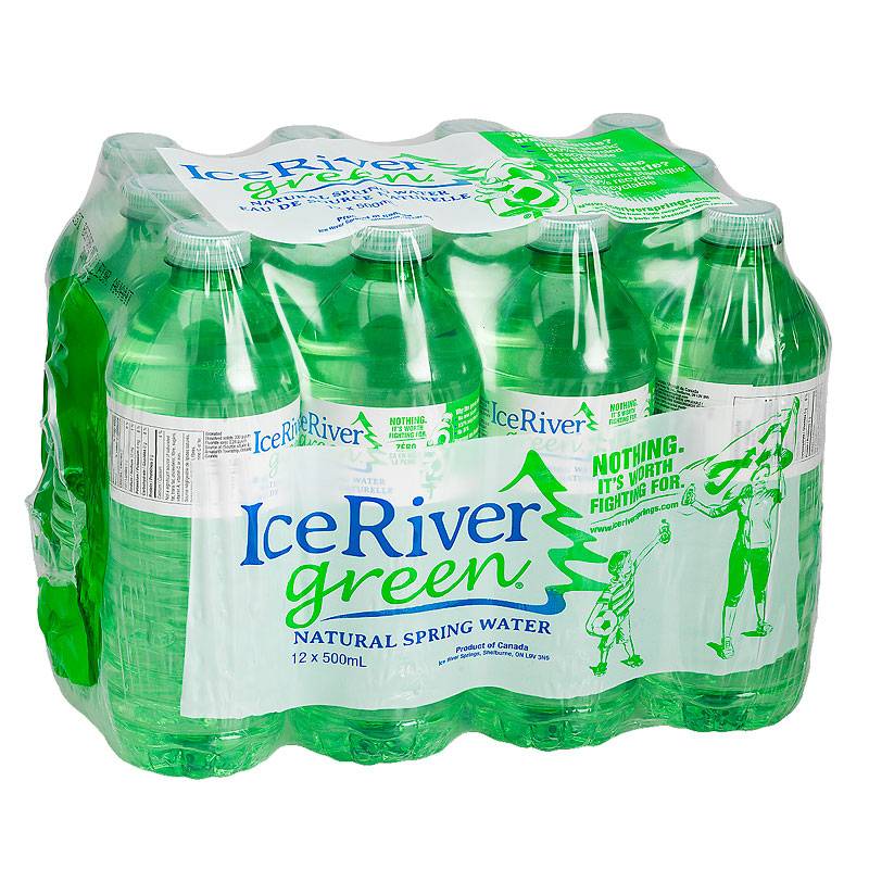 Ice River Green Natural Spring Water (12 x 500 ml)