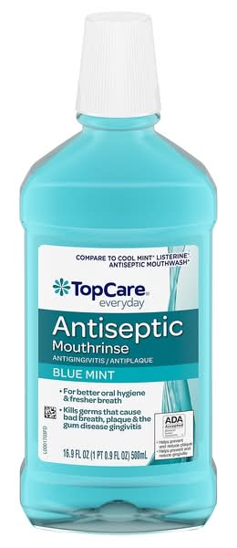 TopCare Antiseptic Mouthwash, Blue Mint (500 ml)