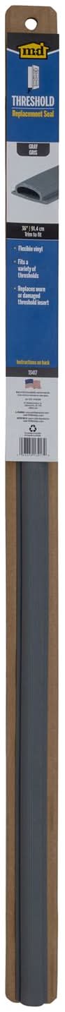 M-D Building Products Gray Vinyl Threshold Insert For Doors 36 In. L X 0.38 In.