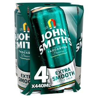 John Smith's Extra Smooth Beer (4 pack, 440 ml)