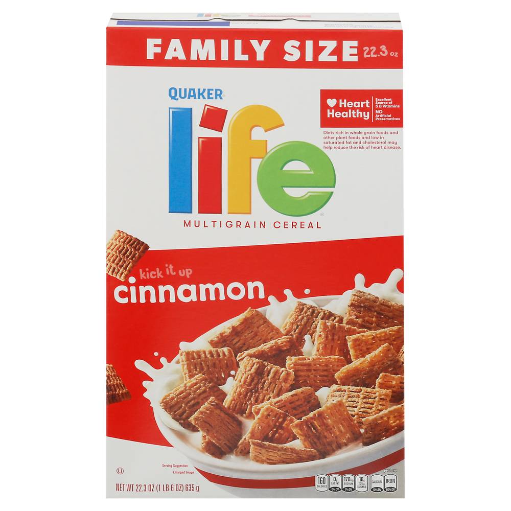 Life Multigrain Cereal, Cinnamon (22.3 oz)