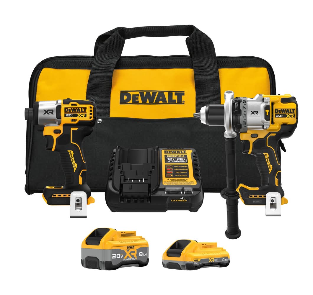 DeWalt 20-volt max 2 -Tool Brushless Power Tool Combo Kit with Soft Case ( 2 -Batteries Included and Charger Included )