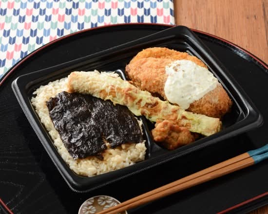 だしご飯の海苔弁当
