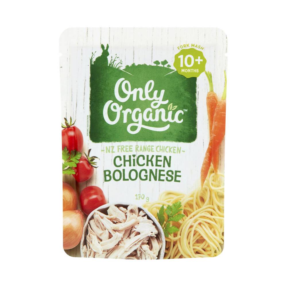 Only Organic Free Range Chicken Bolognese 10+ Months 170g