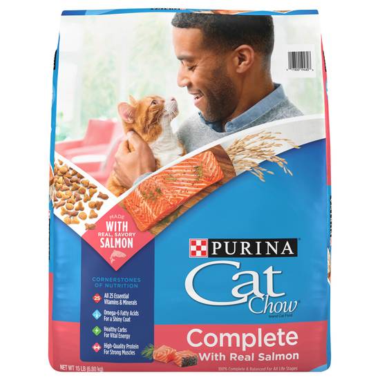Cat Chow Complete High Protein Food Bag (salmon)