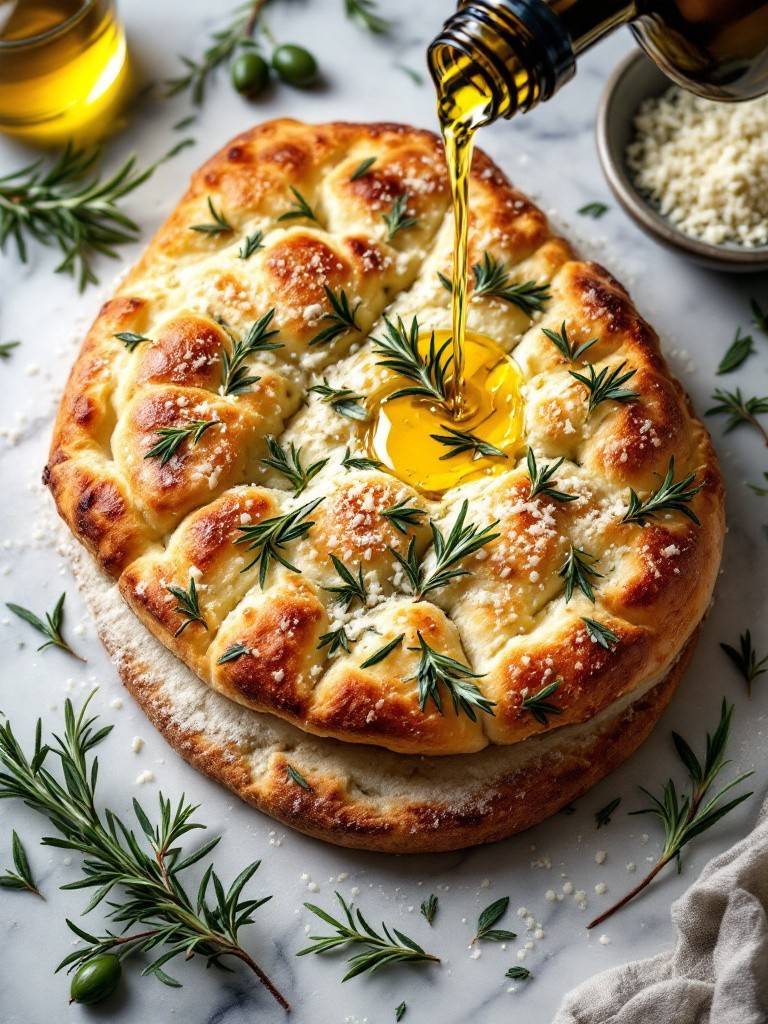 Focaccia romarin et parmesan 🍞🌿🧀