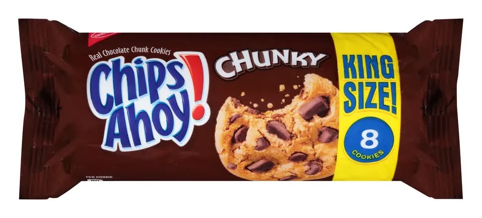 Chips Ahoy Chunky King Size Chocolate Cookies