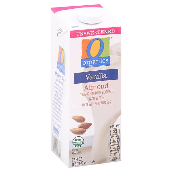 O Organics Unsweetened Vanilla Almond Beverage (32 fl oz)