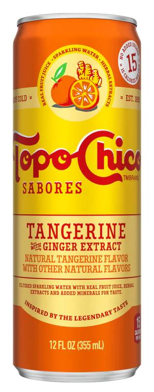 Topo Chico Sabores Tangerine Ginger Sparkling Water 12oz