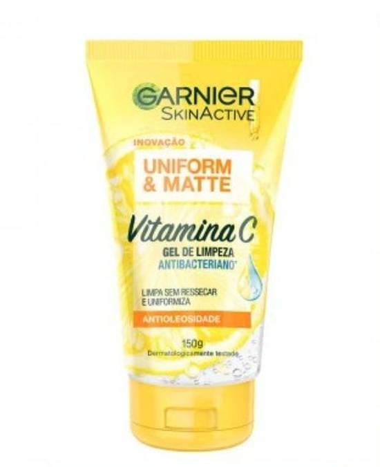 Garnier gel de limpeza facil uniform & matte vitamina c (150ml)